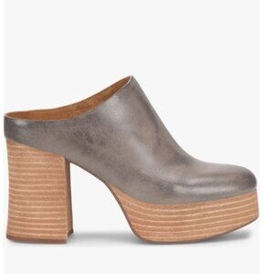 Brand new, never worn Kork-Ease Veronica platform mules, size 9 M, color Grey, B
